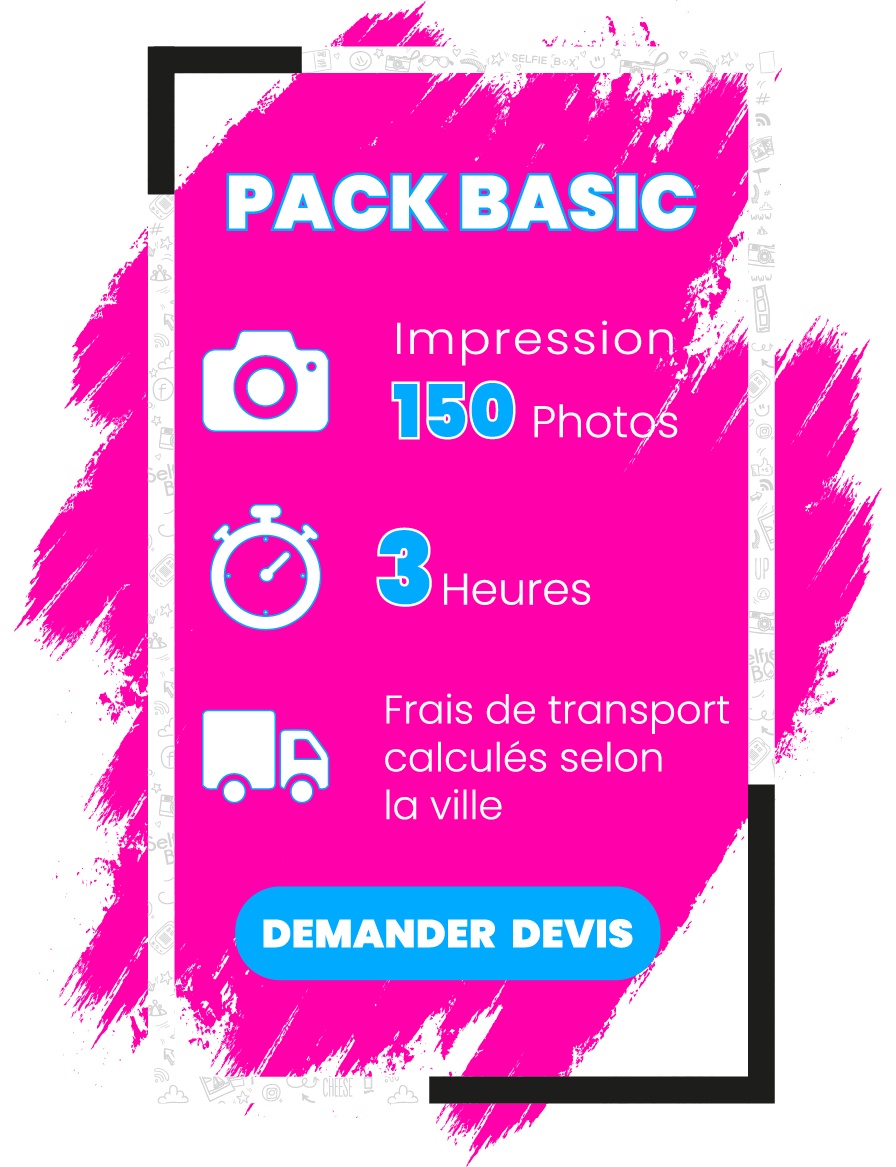 pack basic location photobooth classique maroc