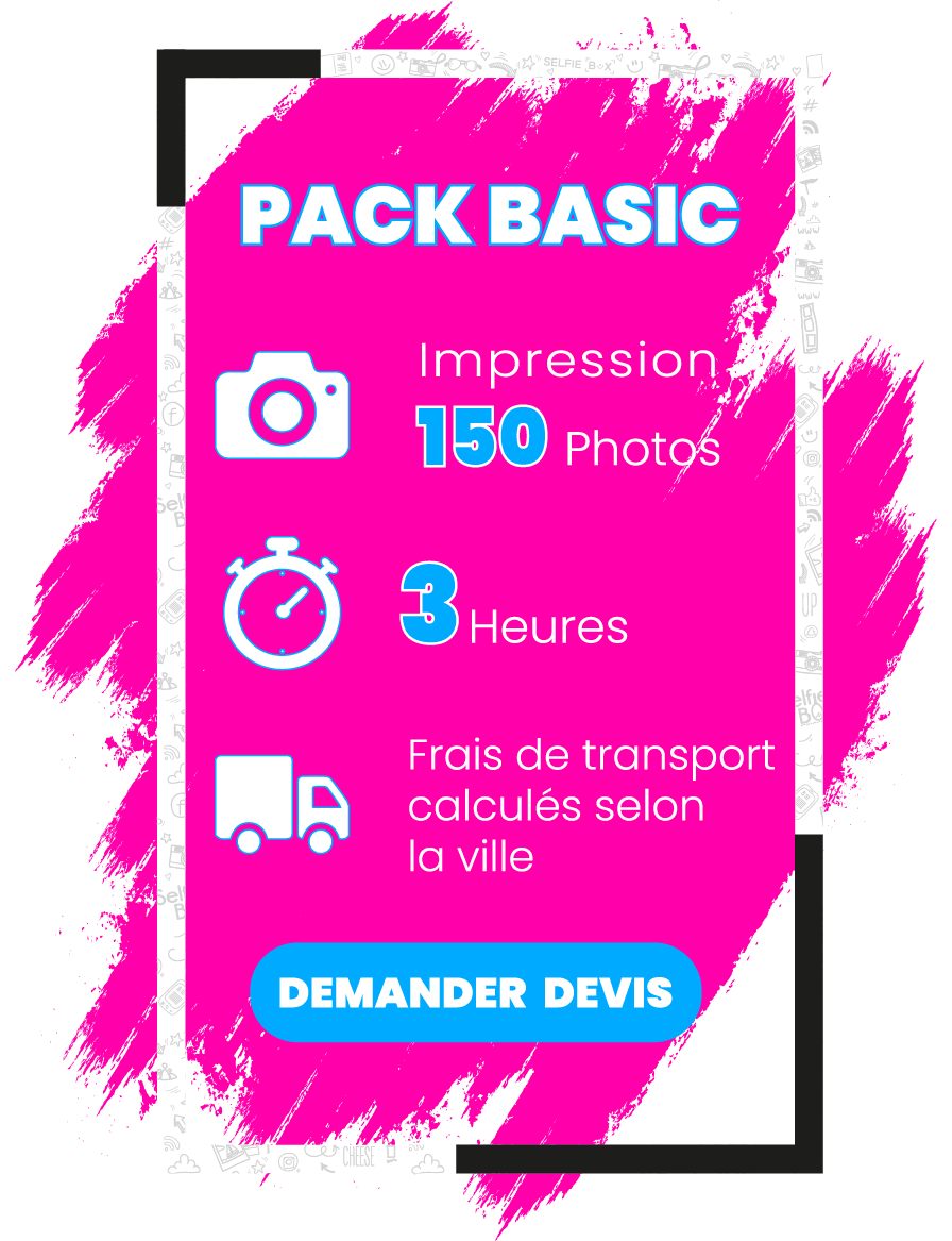 pack basic location photobooth miroir magique maroc